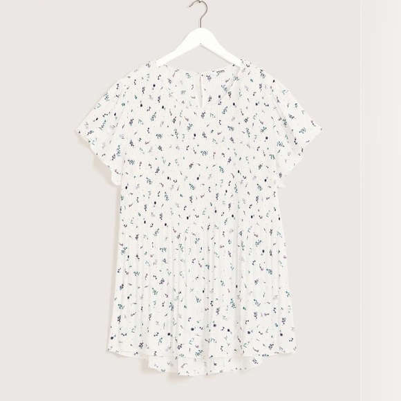 Pennington’s Responsible, Printed Short-Sleeve Pleated Blouse Size 3x NWT - Picture 5 of 12